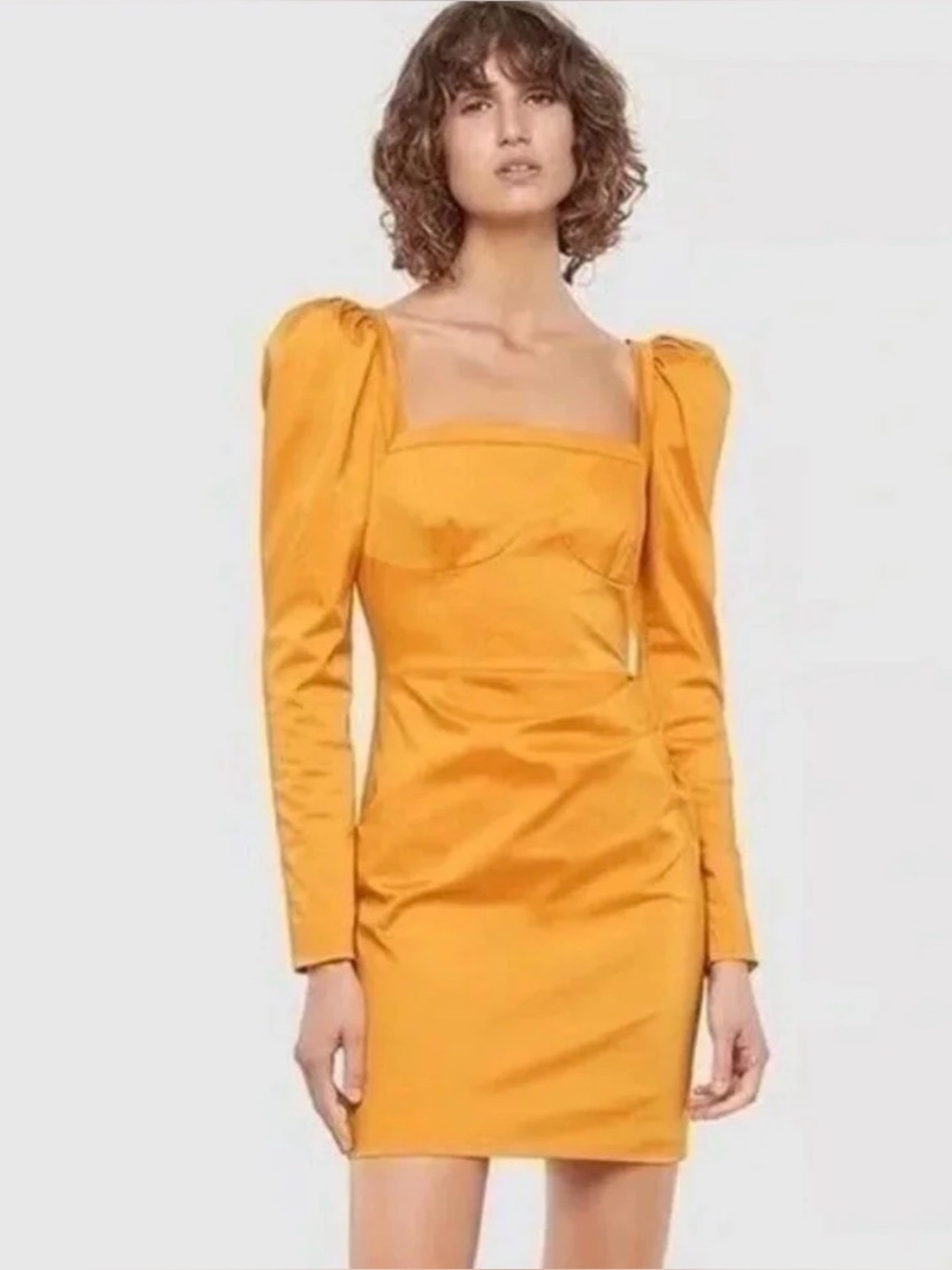 Manning Cartell Victory Lap Mini Dress Gold Yellow Mustard sz US2 ($480 retail)